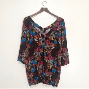 American Rag Double V Knit Blouse 3X